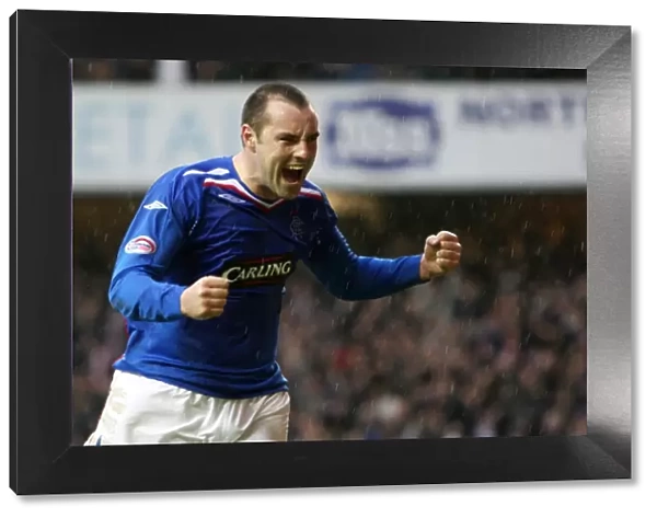 Thrilling Third Goal by Kris Boyd: Rangers Victory over Aberdeen in the Scottish Premier League (3-1), Ibrox Stadium