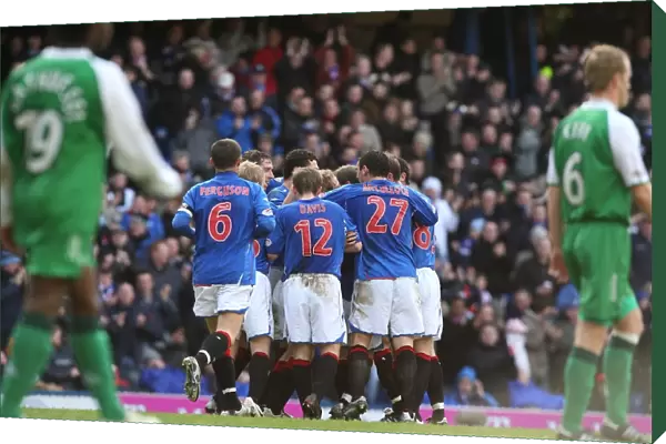 Rangers: Chris Burke's Euphoric Moment - 1-0 Goal Celebration vs Hibernian, Scottish Cup Fifth Round Replay at Ibrox
