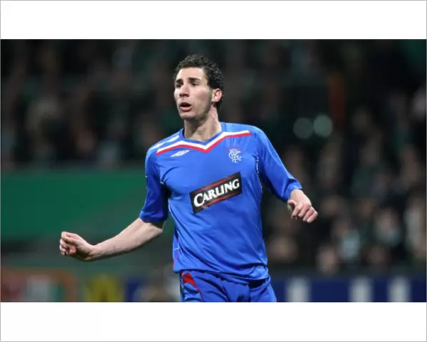 Carlos Cuellar's Defiant Performance: Rangers 1-0 UEFA Cup Victory over Werder Bremen (Weserstadion)