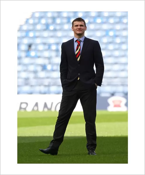 Rangers FC: Lee McCulloch Celebrates 2008 CIS League Cup Victory over Dundee United at Hampden Park