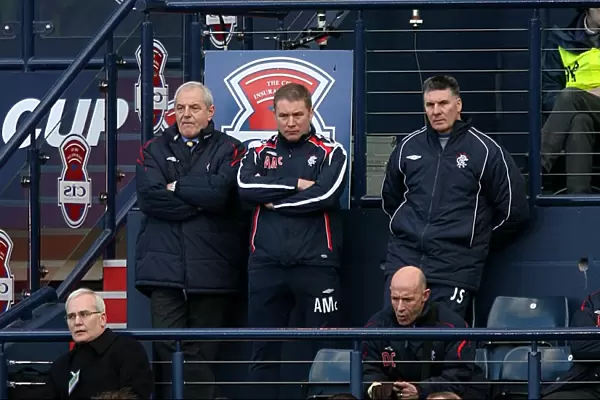 Dejected Duo: Smith and McCoist Witness Rangers Heartbreaking Loss in the 2008 CIS Insurance Cup Final against Dundee United