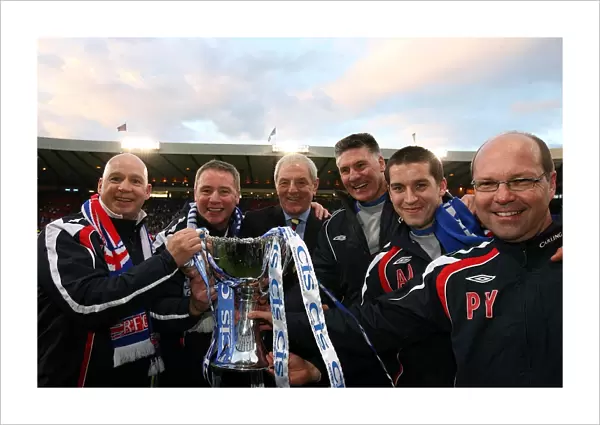 Rangers Football Club: Walter Smith's Team Celebrates CIS Insurance Cup Victory over Dundee United (2008)