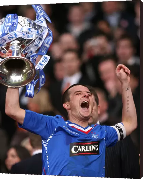 Rangers FC: Barry Fergusson Celebrates CIS League Cup Victory over Dundee United (2008)