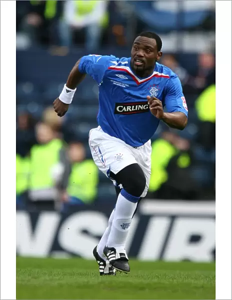 Rangers FC: Jean Claude Darcheville Celebrates CIS Insurance Cup Victory over Dundee United (2008)