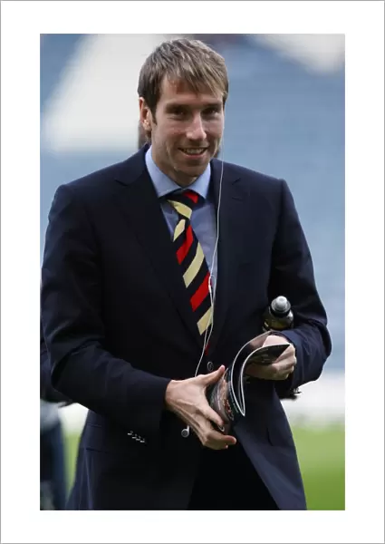 Rangers FC: Kirk Broadfoot Celebrates CIS Cup Victory over Dundee United at Hampden Park (2008 League Cup Win)