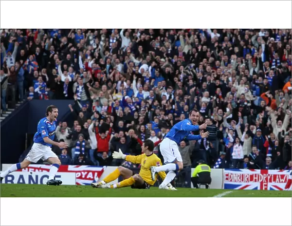 Rangers FC: Kris Boyd Lifts the 2008 CIS League Cup at Hampden Park