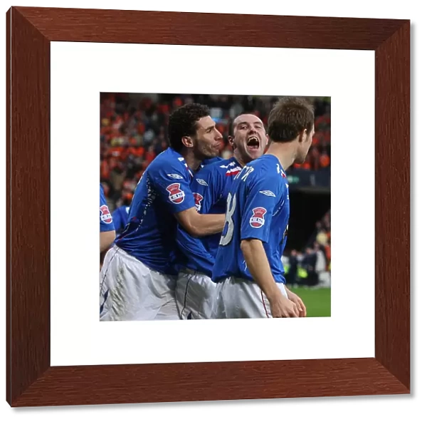 Rangers Football Club: Celebrating CIS Cup Victory with Kris Boyd and Carlos Cuellar at Hampden Park (2008)