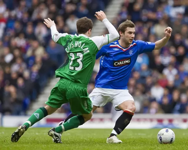 Kevin Thomson Scores the Thrilling Winner for Rangers against Hibernian in Clydesdale Bank Premier League at Ibrox (2-1)