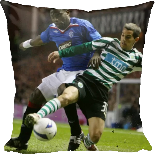 Darcheville vs. Roghanini: A Scoreless Battle in the Rangers vs. Sporting Clube de Portugal Quarter-Final 1st Leg at Ibrox