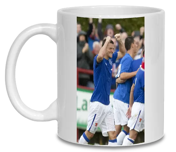 Rangers Lee McCulloch Scores the Winning Goal Against Brechin City in Ramsdens Cup First Round