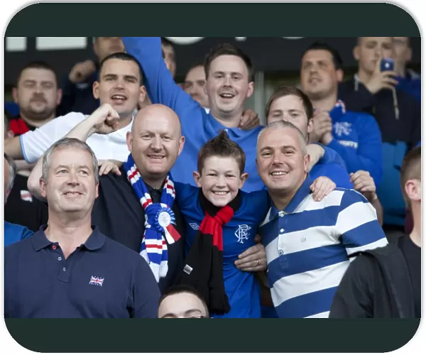 Rangers FC: Triumphant Celebrations in Glebe Park after Ramsdens Cup First Round Victory (2-1) over Brechin City