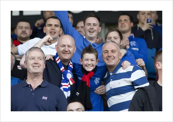 Rangers FC: Triumphant Celebrations in Glebe Park after Ramsdens Cup First Round Victory (2-1) over Brechin City