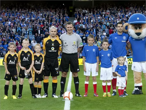 Rangers 4-0 Victory over East Fife at Ibrox: Captains and Mascots
