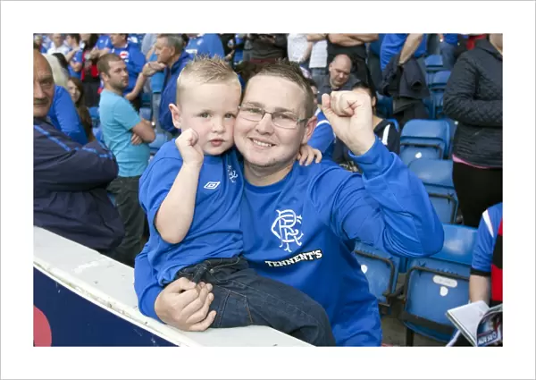 Rangers 5-1 Triumph Over East Stirlingshire: Euphoric Fans Celebrating at Ibrox Stadium
