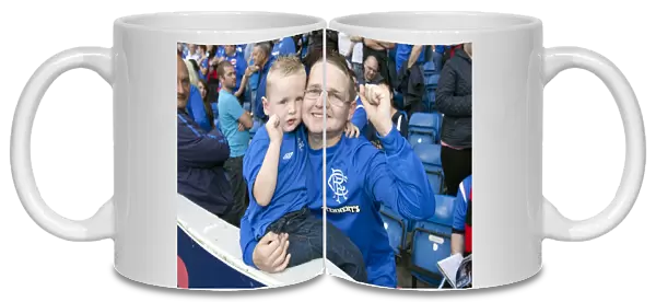 Rangers 5-1 Triumph Over East Stirlingshire: Euphoric Fans Celebrating at Ibrox Stadium