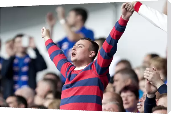 Rangers Glory: Unforgettable Fans Euphoria - A Sea of Passion During Rangers 5-1 Victory over East Stirlingshire at Ibrox Stadium
