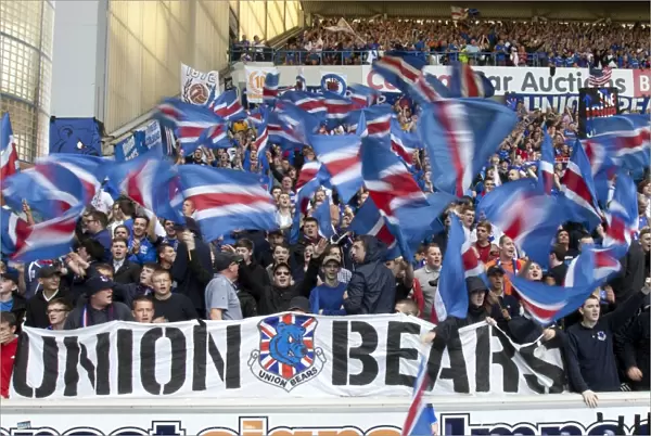 Rangers FC: Blue Order Fans Celebrate Glory after 5-1 Win over East Stirlingshire at Ibrox Stadium