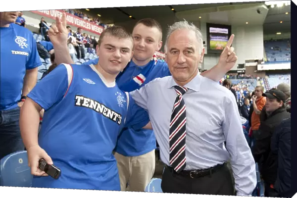 Rangers Football Club: Charles Green Celebrates with Fans after Historic 5-1 Victory at Ibrox Stadium