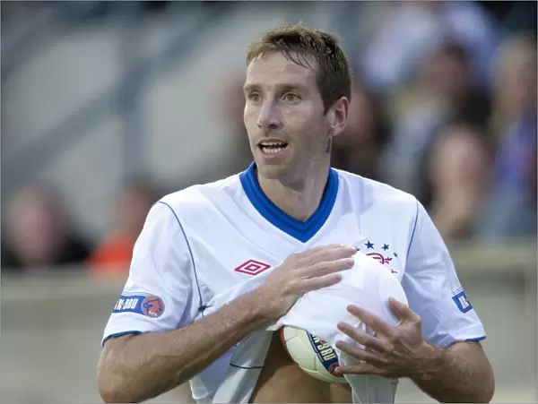 Rangers Kirk Broadfoot Scores the Winning Goal in Ramsden Cup Second Round Against Falkirk