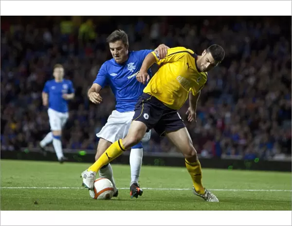 Rangers Glory: Andy Little's Decisive Goal (3-0) in Scottish League Cup Round Two vs Falkirk at Ibrox Stadium