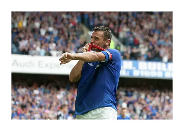 Rangers Lee McCulloch: Emotional Goal Celebration in Rangers 5-1 Victory over Elgin City at Ibrox Stadium