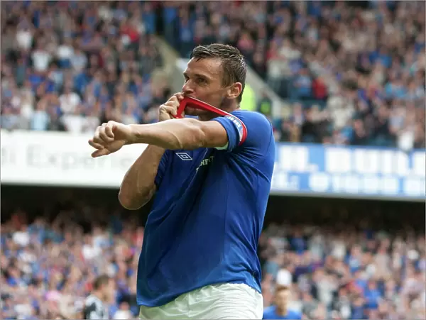 Rangers Lee McCulloch: Emotional Goal Celebration in Rangers 5-1 Victory over Elgin City at Ibrox Stadium