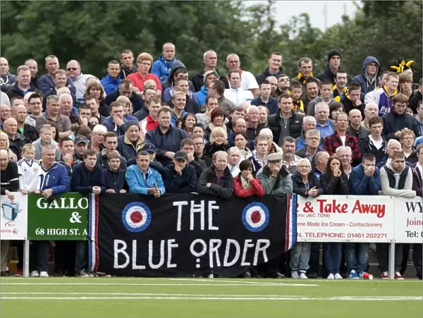A Sea of Rangers Supporters: Annan Athletic vs Rangers (0-0) - Galabank Stadium