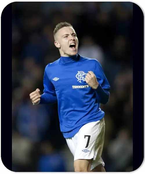 Dramatic 2-2 Draw: Barrie McKay's Thrilling Goal Celebration (Rangers vs Queen of the South, Ramsden's Cup Quarter-Final)