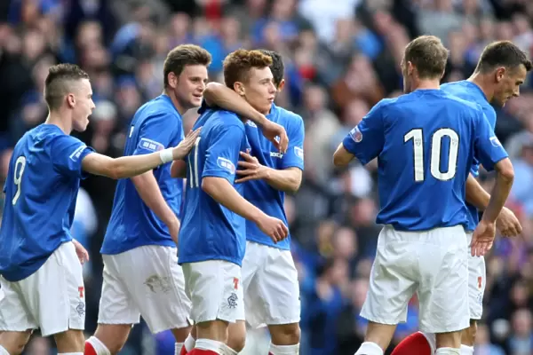 Rangers Lewis Macleod: Exulting in a 4-1 Victory over Montrose at Ibrox Stadium