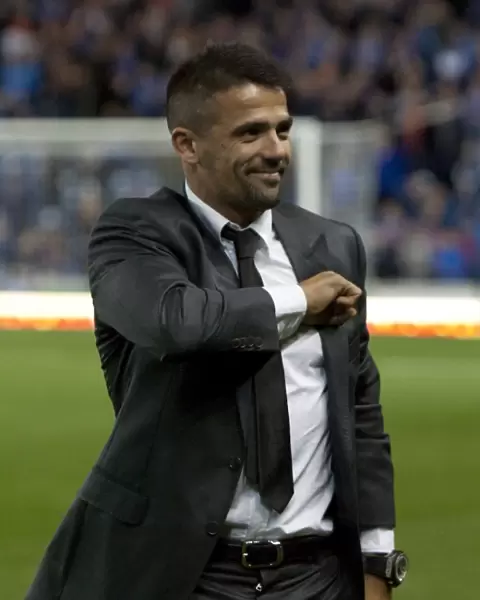 Half Time at Ibrox: Nacho Novo Draws for Rising Stars in Rangers 2-0 Scottish Communities League Cup Victory