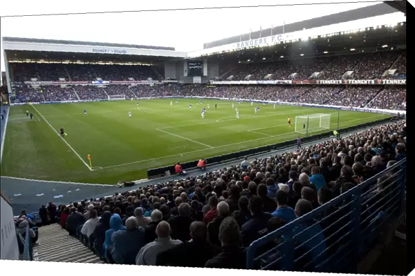 Record-Breaking Crowd: Rangers vs. Queen's Park in Scottish Third Division at Ibrox Stadium