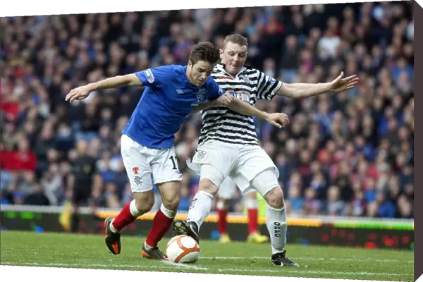 Andy Little Scores the Decisive Goal: Rangers 2-0 Victory over Queens Park at Ibrox Stadium