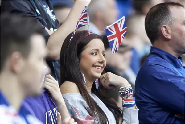 Rangers 2-0 Queens Park: Triumphant Moment in Ibrox Stadium's Blue Sea of Supporters