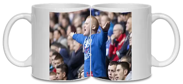 Triumphant Rangers Fans Celebrate 2-0 Victory over Queens Park at Ibrox Stadium