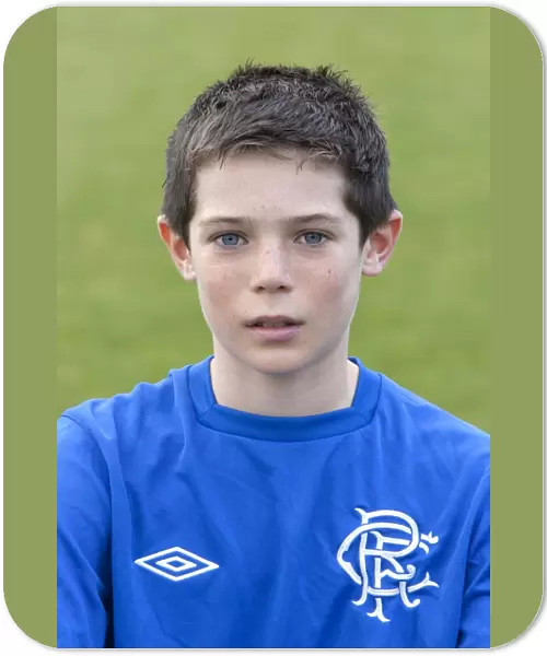 Focused and Determined: Rhuaridh McIntyre of Rangers U12s at Murray Park