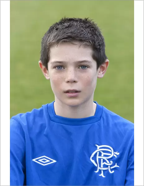 Focused and Determined: Rhuaridh McIntyre of Rangers U12s at Murray Park