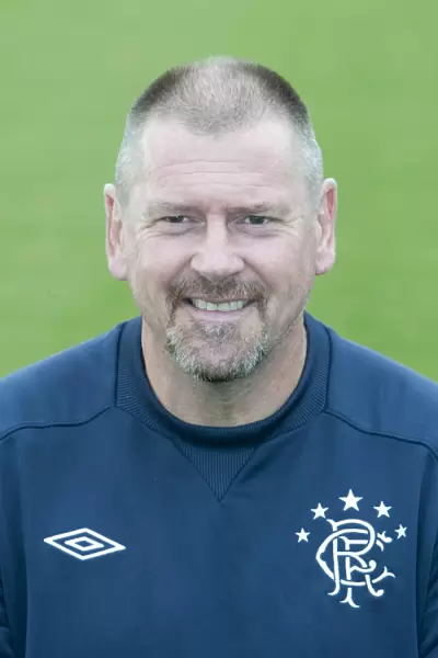 Rangers Football Club: Murray Park - Focused Coaches Ally Dawson and Rangers U14 Team