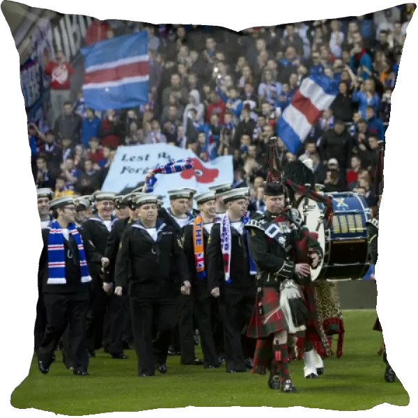 Rangers Football Club: 400 Military Personnel Honor Remembrance Day during Rangers vs. Peterhead (2-0)