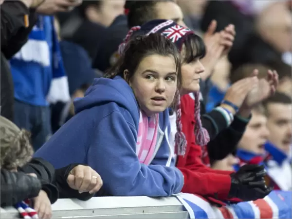 Ecstatic Rangers Fans Celebrate Victory Over Peterhead at Ibrox Stadium (2-0)