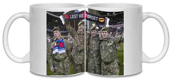 400 Military Personnel Honoring Rangers 2-0 Lead at Ibrox Stadium on Remembrance Day