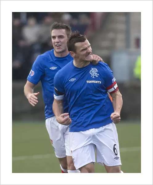 Rangers Lee McCulloch Scores Penalty: East Stirlingshire 2-6 Rangers (Scottish Third Division, Ochilview Park)