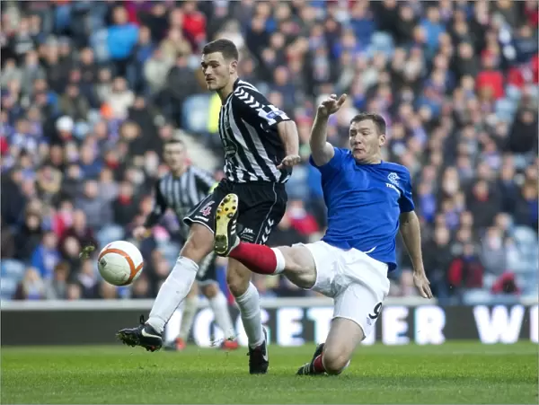Rangers Triumph: Kevin Kyle Scores Brace in 3-0 Scottish Cup Victory over Elgin City at Ibrox Stadium