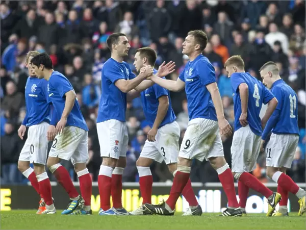 Rangers Kevin Kyle's Triumphant Goal: A 3-0 Scottish Cup Victory Over Elgin City at Ibrox Stadium (William Hill Round 4)