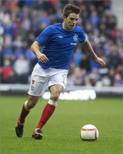 Andy Little Scores the Third Goal in Rangers 3-0 Scottish Cup Victory over Elgin City at Ibrox Stadium