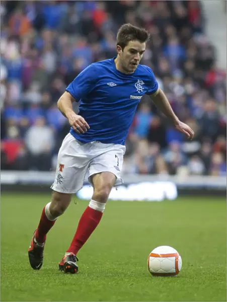 Andy Little Scores the Third Goal in Rangers 3-0 Scottish Cup Victory over Elgin City at Ibrox Stadium