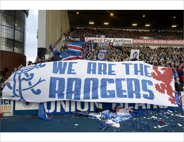 140 Years of Passion: A Sea of Rangers Fans Celebrate at Ibrox Stadium
