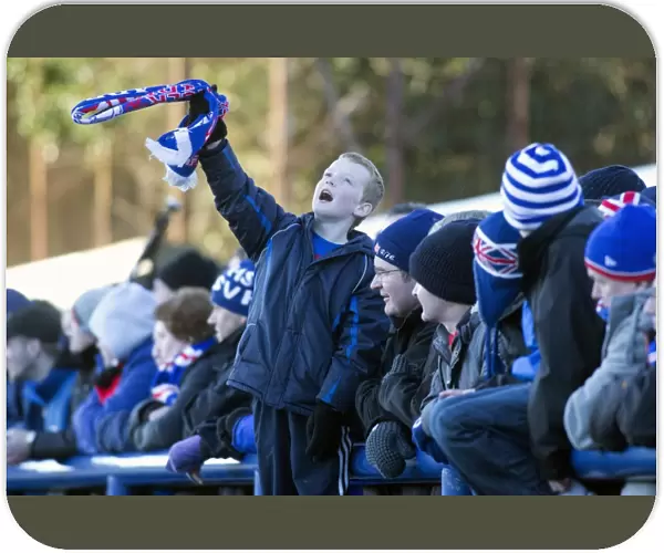 Young Rangers Fan's Thrilling Montrose Experience: A 4-2 Scottish Third Division Victory