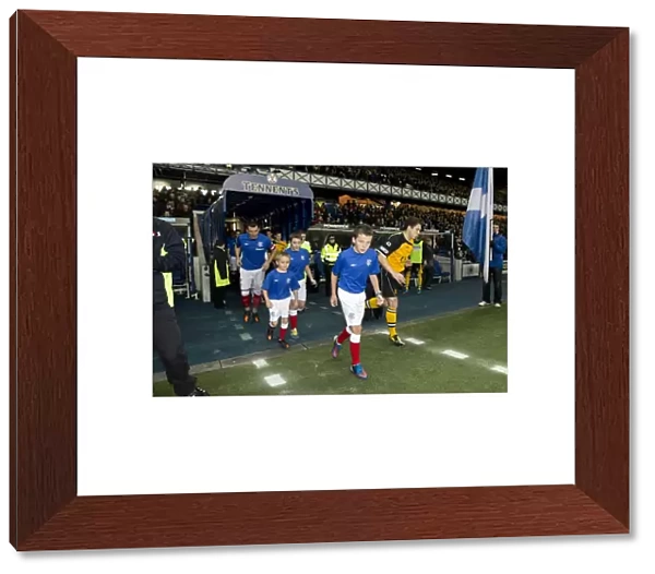 Rangers Football Club: Lee McCulloch and Mascots Kick-Off Third Division Victory at Ibrox Stadium (3-0 vs Annan Athletic)