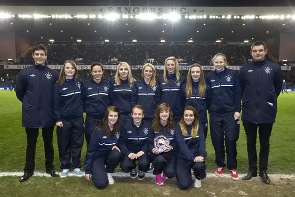 Rangers Ladies and Girls: Triumphant Half-Time Celebration at Ibrox Stadium (3-0 vs Annan Athletic)