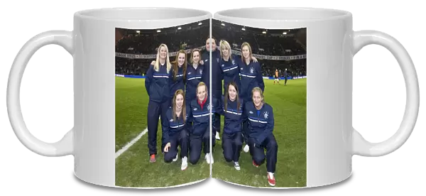Rangers Ladies Celebrate 3-0 Half-Time Lead Against Annan Athletic at Ibrox Stadium